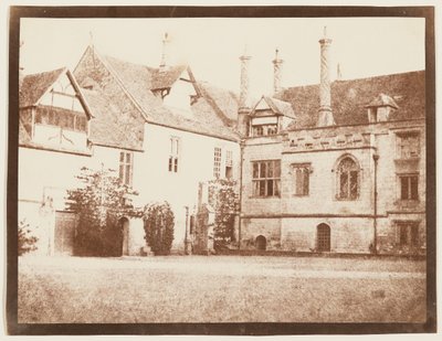 Zuidoostelijke hoek van de noordelijke binnenplaats, Lacock Abbey door William Henry Fox Talbot