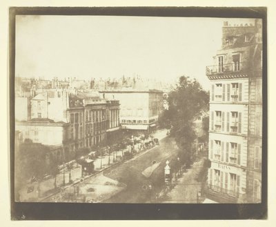 Uitzicht op de boulevards van Parijs door William Henry Fox Talbot