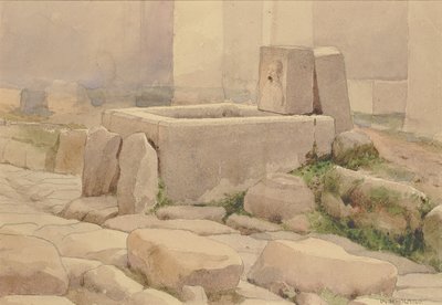 Pompeiaanse Fontein en Paardendrinkbak door William Henry Holmes