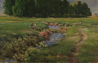 De kabbelende beek door William Henry Holmes