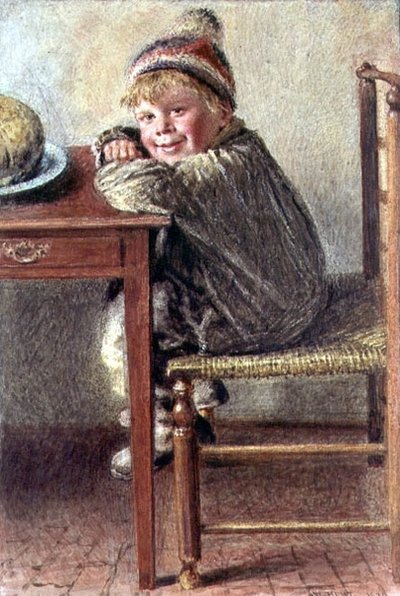 Anticipatie door William Henry Hunt