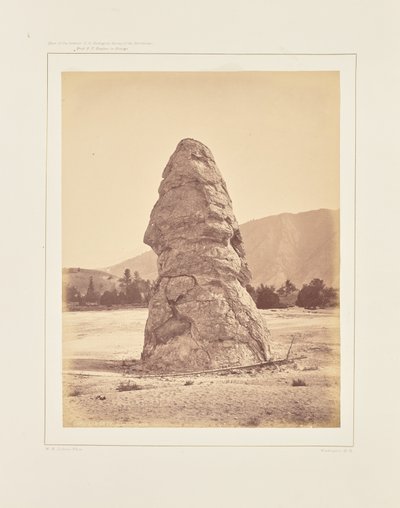 Cap of Liberty, Mammoth Hot Springs door William Henry Jackson