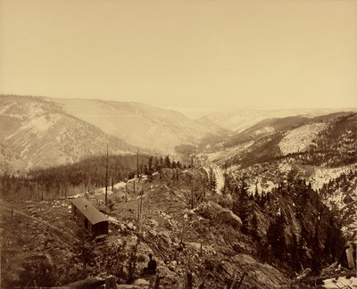 Los Pinos Valley, kijkend naar het oosten door William Henry Jackson