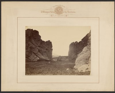 De prachtige poort -- Tuin der Goden, Colorado door William Henry Jackson