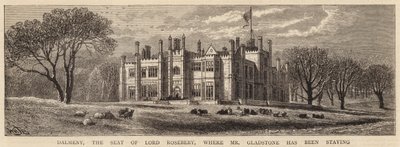 Dalmeny, de zetel van Lord Rosebery, waar Mr. Gladstone verbleef door William Henry James Boot