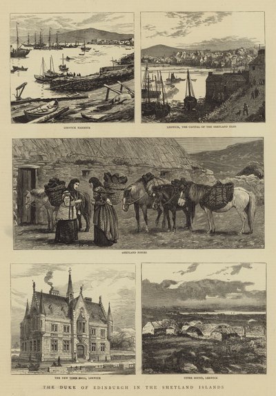 De hertog van Edinburgh op de Shetlandeilanden door William Henry James Boot