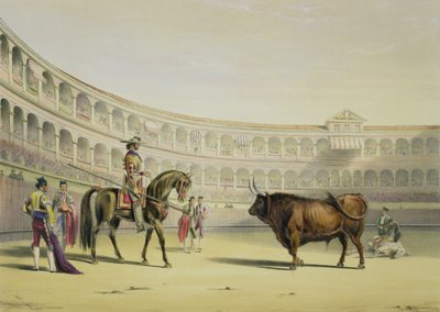 Picador die de Stier Uitdaagt, 1865 door William Henry Lake Price