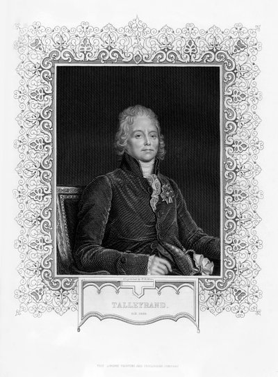 Charles Maurice de Talleyrand-Perigord, Franse diplomaat, 19e eeuw door William Henry Mote