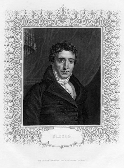 Emmanuel Joseph Sieyès 1748-1836, Franse abt en staatsman, 19e eeuw door William Henry Mote