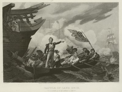 Slag bij Lake Erie, 1813 door William Henry Powell