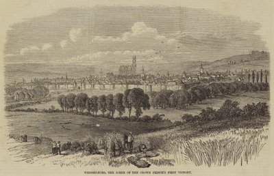 Weissenburg, de scène van de eerste overwinning van de kroonprins door William Henry Prior