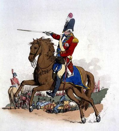 Generaal officier te paard, uit 