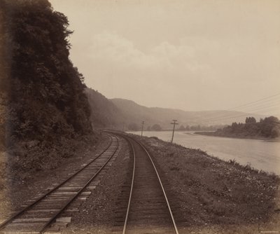 Hemlock Run bocht, bij Towanda, c. 1895 (foto) door William Herman Rau