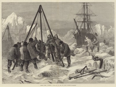 Arctisch leven, een weg uit het ijs kappen vanuit de winterkwartieren door William Heysham Overend