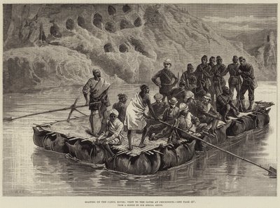 Boottocht op de Cabul-rivier, bezoek aan de grotten bij Chicknour door William Heysham Overend