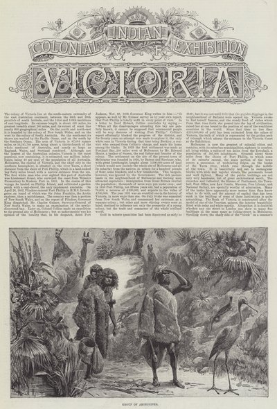Koloniale en Indiase Tentoonstelling, Victoria door William Heysham Overend