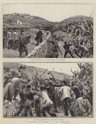 Kleine boeren van Lewis, in de Hebriden door William Heysham Overend