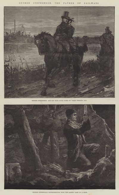 George Stephenson, de Vader van de Spoorwegen door William Heysham Overend