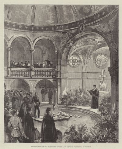 Inhuldiging van het Mausoleum van wijlen Keizer Frederik, in Potsdam door William Heysham Overend