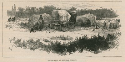 Schetsen van het zigeunerleven; Kampement op Mitcham Common door William Heysham Overend
