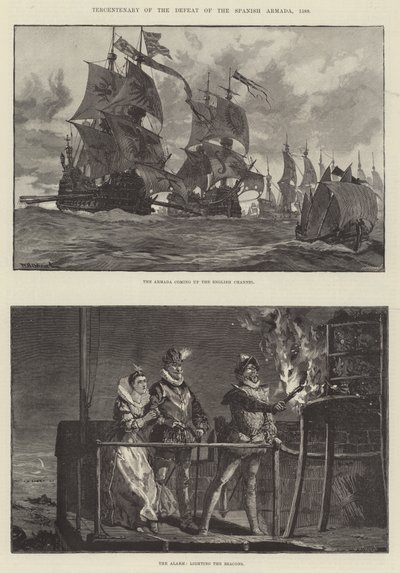 Tercentenary van de Nederlaag van de Spaanse Armada, 1588 door William Heysham Overend