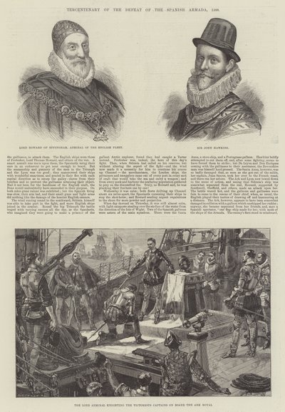 Tercentenary van de nederlaag van de Spaanse Armada, 1588 door William Heysham Overend