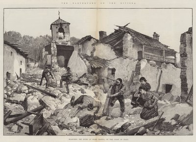 De Aardbeving aan de Rivièra door William Heysham Overend