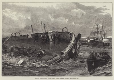 Bezoek van de Prins van Wales aan het Wrak van HMS Eurydice in Sandown Bay door William Heysham Overend