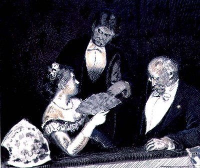 Figuren in een Operabox door William Hicok Low