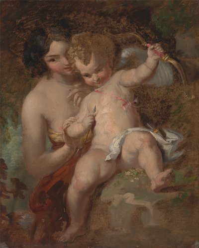 Gewapende Cupido door William Hilton