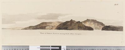 Pagina 5 Uitzicht op Porto Santo naar het noorden op een afstand van 2 mijlen door William Hodges