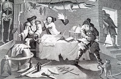 Een occulte scène door William Hogarth