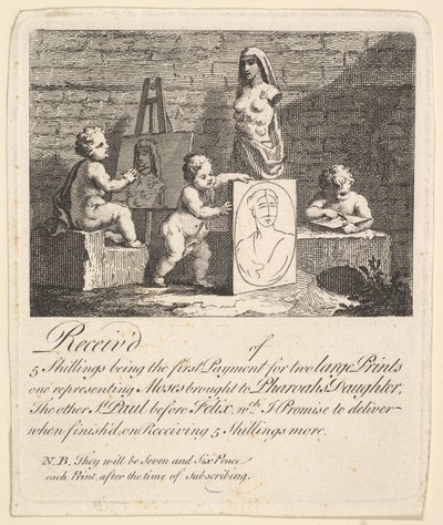 Jongens die naar de Natuur Gluren, 1731-51 door William Hogarth