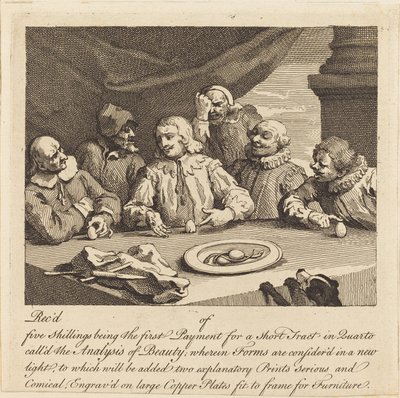 Columbus breekt het ei door William Hogarth