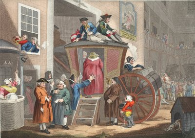 Country Inn Yard, illustratie uit 