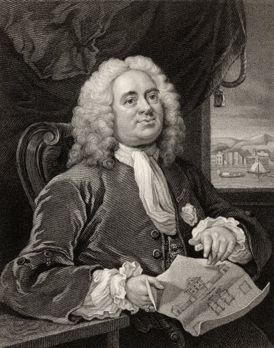 Daniel Lock, gegraveerd door Benjamin Holl uit 