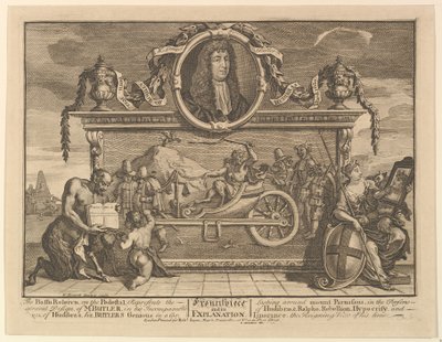 Frontispice en uitleg, Twaalf grote illustraties voor Samuel Butlers Hudibras door William Hogarth
