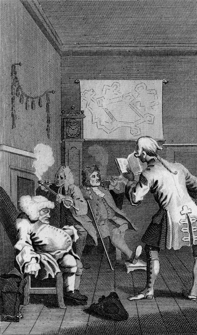 Frontispice van Tristram Shandy door William Hogarth door William Hogarth