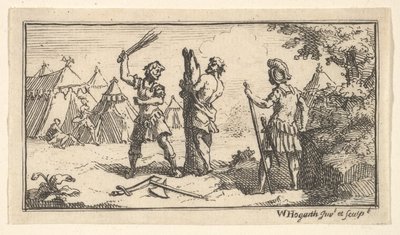 Fustigatio John Beaver, Romeinse militaire straffen door William Hogarth