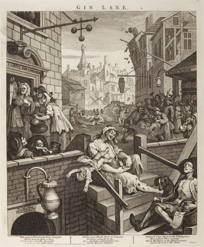 Gin Lane door William Hogarth