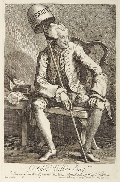 John Wilkes door William Hogarth