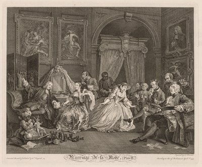 Huwelijk à la Mode: De Toiletscene door William Hogarth