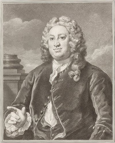Martin Folkes door William Hogarth