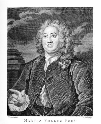 Martin Folkes esq. door William Hogarth