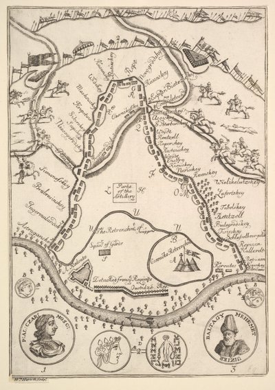 Parke van de Artillerie Aubry de La Mottrayes Reizen door Europa, Azië en int door William Hogarth