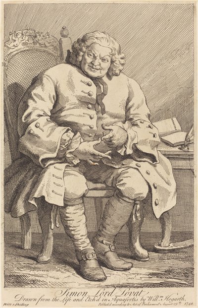 Simon Lord Lovat door William Hogarth