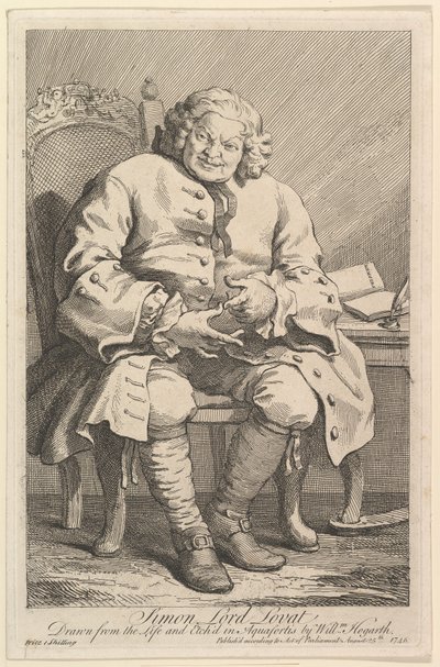 Simon Lord Lovat door William Hogarth