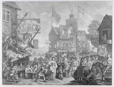 Southwark Fair, 1733 door William Hogarth