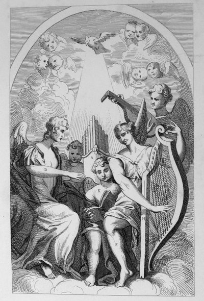 Het altaarstuk van St. Clements Danes, Strand door William Hogarth