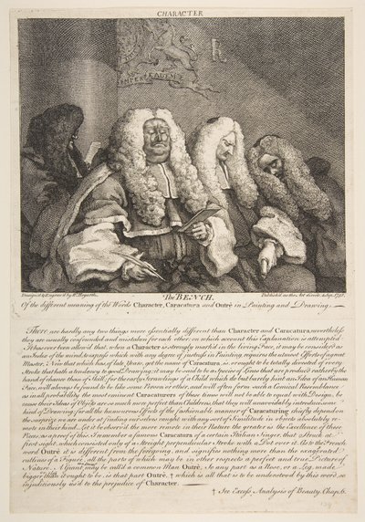 De bank, september 1758 door William Hogarth